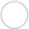 PLANETYS - Bracciale Argento Sterling 925 Rodiato Modello Catenina Bismark Larghezza: 2.4 mm Lunghezza: 19 cm