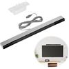 HstiaLving Barra del Sensore Infrarossi, Barra Sensore per Wii Striscia Sensore Wii Cablata Di Movimento A Infrarossi Compatibile con Nintendo Wii e Wii U Console con Supporto Trasparente Facile da Montare Il