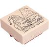 Rayher Timbro Frohes Fest i folletti salutano, 6x6cm, 29270000