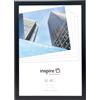 inspire by Hampton Frames | Cornice portafoto OXF3040NGX | 30x40 cm, nero, acrilico, MDF effetto legno | Montaggio a parete, verticale/orizzontale, retro con clip | Protegge foto e stampe