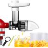 AMZCHEF Accessori per spremiagrumi KitchenAid Artisan - Slow Juicer Set di accessori per macchina da cucina Kitchen aid - Estrattore di succo per frutta e verdura - bianco