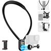 Neewer Supporto magnetico da collo con clip compatibile con GoPro Hero 12 11 10 MAX DJI Action 4 Insta360 Samsung, sgancio rapido POV Action Camera Collana Montaggio Vlog Aceessories, GP15