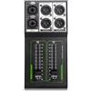 LICAEVEY Controller di Volume Passivo, 1 in 2 Uscite Controller di Volume Stereo Accurato Senza Perdite Interamente in Metallo Plug and Play per Studio e Audio domestico(Nero)
