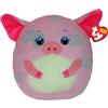 TY Squishy Beanies - Hambone il Maialino, Morbido Cuscino di Peluche con Occhioni Verdi, Idea Regalo per Grandi e Piccini, Tutti da Collezionare - 22 cm - T39420