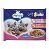 Prevital Multipack Junior Cat Bocconcini di agnello,tacchino,salmone e trota 4x100gr