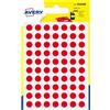 AVERY Blister 490 etichetta adesiva tonda PSA rosso Ø8mm Avery