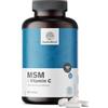 HealthyWorld® MSM 2000 mg - Con Vitamina C - 365 Compresse - 6 mesi di Fornitura - Alta Concentrazione - 2000 mg di Dose Giornaliera - Vegetariano - Senza Additivi - Minerale di Bellezza