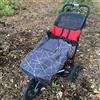BundleBean Copertura per sedia a rotelle, 100% impermeabile, foderata in pile, universale, adatta per sedie a rotelle e passeggini per esigenze particolari, misura per bambini (geometrica dorata)