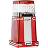 Gadgy Macchina Popcorn | Macchina per Pop Corn ad Aria Calda l Preparazione Salutare, Senza Olio o Grassi l 1200W Macchina Pop Corn con Misurino e Coperchio Superiore Rimovibile l Rosso Retrò