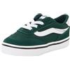 Vans Brooklyn LS Slip-On, Scarpe da Ginnastica, Smeraldo, 24 EU
