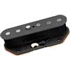 DiMarzio DP437BK Muscle T Bridge Pickup - Singola bobina avvolta a mano per Tele - Output vintage, suono bilanciato e calore moderno, nero
