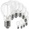 SUNSEED 10x Lampadina E27 Filamento LED Bianco 12W Goccia A60 1521 Lm Luce Naturale 4000K, 100W Equivalente