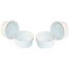 ToCi - Formine per crème brûlée, 11 cm, scodelline per Ragout Fin, formine per sfogliata in ceramica, anche per soufflé al cioccolato, bianco 6 pezzi