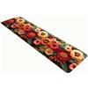 Comart - Tappeto Cucina Austin - Impermeabile - Antiscivolo - Antimacchia - Lavabile in Lavatrice - Passatoia in Poliestere - per Corridoio e Cucina - Made in Italy - Fiori Tricot - 50x270 cm