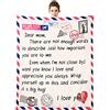 Aotximlat Coperta regalo per mamma con scritta in inglese to My Mom di Daughter Son, con scritta in inglese I Love You Dear Mom , per Natale, compleanno, festa della mamma, morbida coperta in