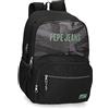 Pepe Jeans Davis Zaino per la scuola doppio scomparto adattabile a carrello nero 32 x 45 x 16 cm Poliestere 21,6 L