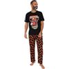 Marvel Deadpool - Pigiama lungo da uomo, Nero , XL