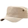 XYIYI Cappello unisex in cotone, stile militare, per tutti i giorni, Beige piatto, Taglia unica