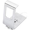 DIGITUS Adattatore per guida DIN Per modulo Keystone - 1 porta - Angolo di 45° - Acciaio inox - Custodia aperta