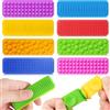 PYEUIFT 8 Pezzi Tavola Per Attività Sensoriali In Silicone, Giocattoli Antistress Sensoriali Multicolore Per Sollievo Dall'Ansia E Concentrazione