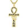 Eusense Ciondolo Croce Ankh in Argento 925, Collana Occhio di Horus Crocifisso Egiziano Ankh Collana Croce per Donna Uomo Adolescente Ragazzi