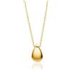 MIORE Collana Donna Argento 925 Placcato Oro 18K, Catena con Ciondolo Goccia, Catenina 45 cm Made in Italy, Anallergica, Confezionata in Elegante Portagioie, Gioiello Raffinato per Regalo