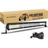 SKYWORLD 20 50cm 180W Barra LED Fuoristrada 7D Barra Luce a Led Con 12V Cablaggio Kit, Slim Fari Led Trattore Combinata Faretto Fendinebbia Faro da Lavoro Auto Camion 4x4 SUV ATV UTV