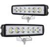 Fxlpower 2x Faro da Lavoro LED 18W 12V 24V, Faretto di Retromarcia Compatto IP65 Luce Supplementare Spot per Auto, Trattore, Camion, Escavatore, Agricoltura e Offroad