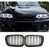 Jinpengyong Griglia Paraurti Anteriore per BMW 3er E46 2D Griglia Nero Lucido 1998 1999 2000 2001 PRE Facelift Grill (non adatta per 4 porte)(For 3er E46 2D 1998-2001 PRE)