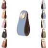 Voleseni 4 Pezzi Maniglie per Mobili in Pelle, Manopole Maniglie Armadio, Pomelli per Mobili, Pomello Porta per Cassetti, Armadio Cameretta, Cucina,Tavolo da Toeletta