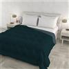Italian Bed Linen Trapunta invernale ZOE Made in Italy bicolore doubleface, piumone imbottito 250 gr - Trapunta letto Matrimoniale 250x250 cm - Lavabile in Lavatrice - OTTANIO/SALVIA