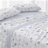 Burrito Blanco | Completo lenzuola | Letto da 200 cm. (+misure disponibili) | Design 048 | Colore blu (200 x 200 cm)