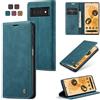owlhold Cover Google Pixel 6 Pro Portafoglio Flip [Antiurtoo][Cavalletto][Carta Fessura] Cover Pelle per Google Pixel 6 Pro - Blu verde