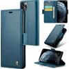 Rerzoiro Cover per iPhone 11 Pro Max Custodia Portafoglio [Blocco RFID] Premium Pelle PU Wallet Case Flip Libro con Porta Carte Slot Supporto Flip Case per iPhone 11 Pro Max, Blu