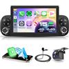 VECHTEL 4G+64G Android 15 Autoradio per FIAT Panda 2013-2020, 7 Pollice HD Schermo Auto Radio co Carplay Android Auto senza Fili GPS Wi-Fi USB Bluetooth FM RDS Retrocamera