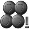 AIYATO Localizzatori GPS Nero 4 Pezzi - Smart Tracker Tag compatibile con Apple Dov'è (Solo IOS), per Portafogli, Chiavi, Zaini, Bagagli, Segnale Acustico, Posizionamento Globale, Batteria Sostitu