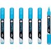 Marbel DA0226006215Cpack - Marbel Marqueur Universel Pointe Biseau Médium 6mm Bleu N°215 - Paquet de 6