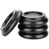 Dilwe Piedini Pad per Pianoforte, 4 Pezzi Piedini in Legno Rotondo Antiscivolo per Pianoforte Verticale(Nero)Staffa sgabello copertura