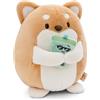 NICI MYMOCHI Cane di peluche Hiro 27 cm con bubble tea beige - Simpatico peluchetto con imbottitura morbida per giochi e coccole, perfetto come idea regalo per bambini e adulti - 61158