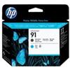 HP 91 C9460A, Testina di Stampa Originale HP da 775 Pagine, Compatibile con la Stampante HP DesignJet Z6100, Nero Opaco e Ciano