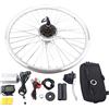 NIGORIY Kit di Conversione per Bici Elettrica Posteriore da 28 Pollici, 36V 250W con Batteria, 2 Tipi di Freni, Sensore di Design Funzione LCD