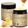 WANFAER Balsamo per la pelle con sego, olio di ricino e olio di incenso 2 confezioni, cura della pelle con sego di manzo 100% alimentato con erba, idratante per viso e corpo per tutti i tipi di pelle