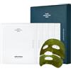 Whamisa Set di maschere di alghe lenitive e radiose per la pelle alle alghe fresche (5EA), maschera viso in tessuto BIOLOGICA realizzata al 100% con vere alghe, illuminante antirughe