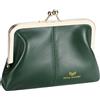 Royal Bagger Moda in Vera Pelle RFID Blocco Portafoglio da Donna con Blocco Bacio, Slot per Carte e Tasca per Monete con Cerniera 4120 (Verde)