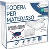 SLEEEP Coprimaterasso 160 x 200 anti cimice, con cerniera, protezione materasso impermeabile, integral OekoTex - qualità alberghiera