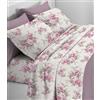 Riad Arredo Mahome Set Completo Letto in Pregiata Flanella 100% Cotone con Trattamento Antipalline - Completo Lenzuola Caldo Cotone Morbide Artigianali Alta Qualità Made in Italy (Arianna Rosa, Francese)
