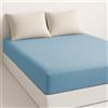 Etrexonline Lenzuolo con Angoli Microfibra per Letto 140x190/200cm Con Altezza da 28cm, Lenzuolo Matrimoniale con Angoli Ultra Morbido Traspirante - Blu