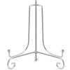 Tincogo 6 Pollici Argento Ferro Supporto Cavalletto Decorativo per foto, piatti, cornici, libri di cucina, piatti decorativi, tablet e arte, argento 2 Pezzi