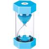 SuLiao Clessidra 5 minuti blu, set timer per orologio uova, vetro colorato, timer per bambini, scuola, bambini, pulizia dei denti, kita, ufficio, casa, decorazione, giochi, aula, cucina