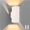YindaLux 8W Lampada da Parete per Interni, Applique Led Su e Giù con Lampadina G9 Sostituibile, 2700K Bianco Luce da Parete con Fessura di Luce, Illuminazione in Alluminio per Soggiorno, Corridoio